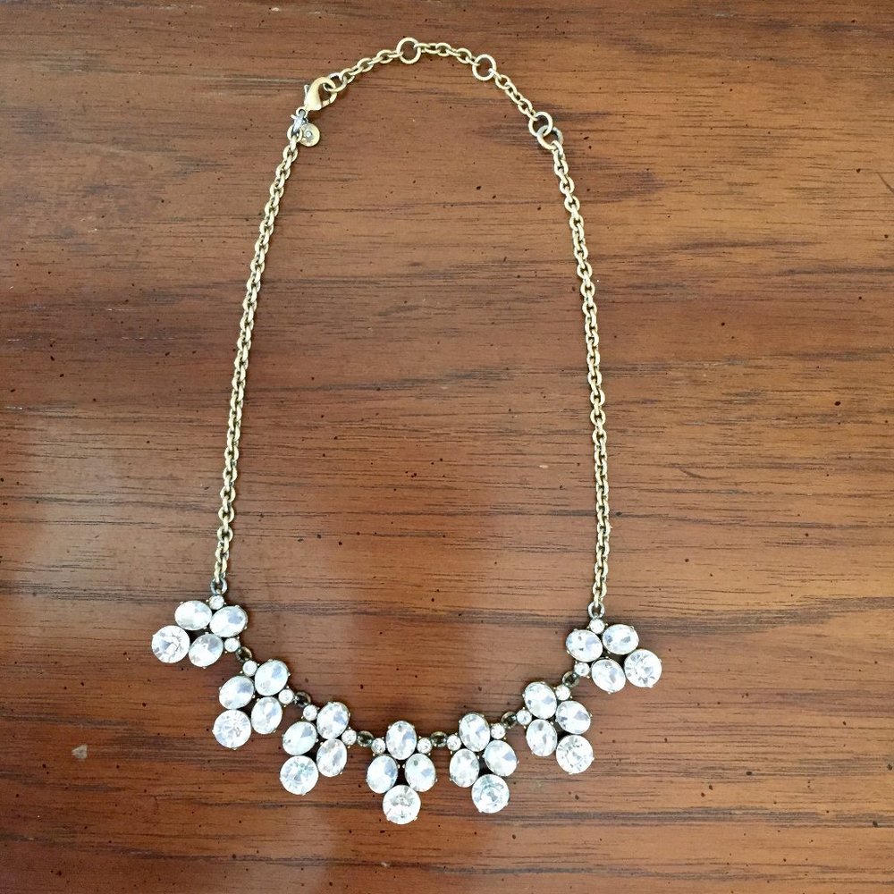 J.Crew Women's Sparkle Diamond Crystal Necklace